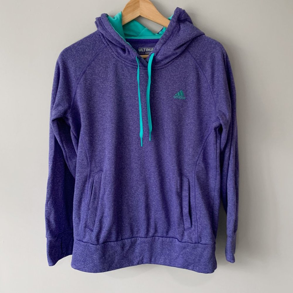 Adidas Women's Ultimate Hoodie in Heather Purple